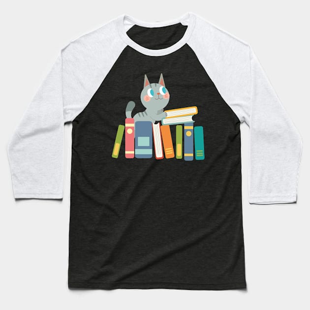 Everyday Should Be Library Day Baseball T-Shirt by ZenCloak